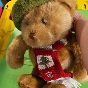 Dillards 18” 2003 Xmas teddy bear plush